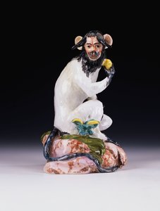 猴子的迈森模型，约1735年 作者 约翰·戈特洛布·基希纳（Johann Gottlob Kirchner）