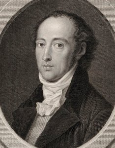 作曲家约翰·安东·安德烈（Johann AntonAndré）1775-1842年的肖像，1800年。 作者 Johann Heinrich Lips