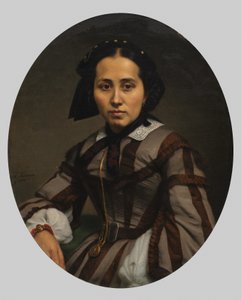 一位女士的肖像 作者 约翰·海因里希·诺依曼