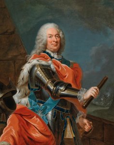 威廉八世的肖像，黑森-卡塞尔州长1682-1760。 作者 Johann Heinrich Tischbein the Elder