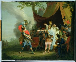 阿基里斯与阿伽门农有争执，1776年