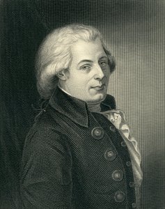 Wolfgang Amadeus Mozart（1756-91）奥地利作曲家的肖像，由Lazarus Gottlieb Sichling（1812-63）雕刻