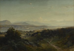 景观，海德公园，纽约，1859年 作者 约翰·赫尔曼·卡尔米恩克