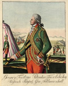 Grigory Alexandrovich Potyomkin王子 1739-1791年，约1790年。