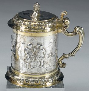 坦兹（Danzig），坦卡德（Tangard），约1680年（包裹镀金银）（另请参阅469712） 作者 约翰二世·罗德（Johann II Rohde）