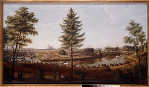 巴甫洛夫斯克宫的盛宴，沙皇保罗一世的夏宫梅特莱尔绘画（1750-1825）1790 年圣彼得堡历史博物馆 作者 约翰·雅各布·梅滕利特（Johann Jakob Mettenleiter）