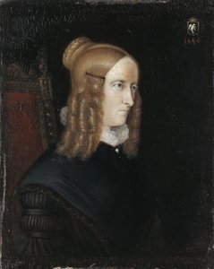 安妮特-冯-德罗斯特-胡尔斯霍夫的肖像 1797-1848，1840年 作者 约翰·约瑟夫·斯普里克