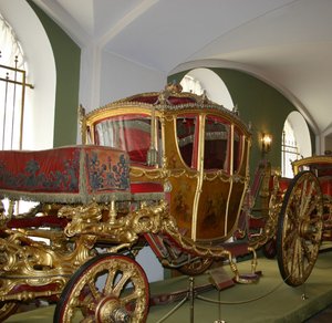 凯瑟琳二世皇后的马车Berline，1769年 作者 约翰·康拉德·巴肯达尔