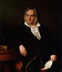 诗人伊凡·克雷洛夫的画像，1832年 作者 约翰·勒贝雷特（Johann Leberecht Eggink）