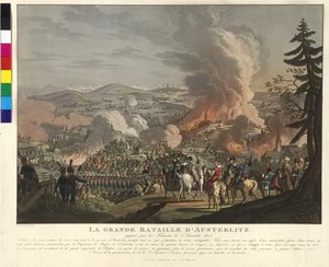 Slavkov u Brna 战役，1805 年 12 月 2 日（蚀刻版画和水印版画）