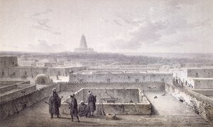 Timbuktoo的北侧，来自Heinrich Barth的“Les Voyages en Afrique”，1857年出版，