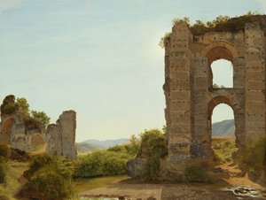 罗马附近的废墟，c.1796（布面油画）