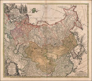 约翰-马蒂亚斯-哈斯绘制的 1739 年俄罗斯和鞑靼地图 作者 约翰马蒂亚斯兔子