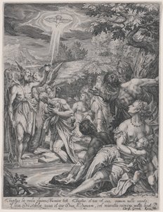 基督的洗礼 作者 约翰·马蒂亚斯·卡格（Johann Matthias Kager）