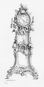 设计一个Longcase Clock，c.1750 作者 约翰·迈克尔·霍本豪普特