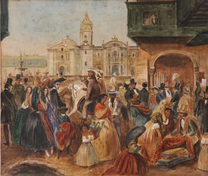 利马主广场研究 作者 Johann Moritz Rugendas