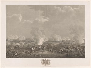 滑铁卢战役，1815 年
威廉一世抵达布鲁塞尔并举行就职典礼以及 1815 年 Quatre-Bras 战役和滑铁卢战役的 12 幅图版（系列标题）