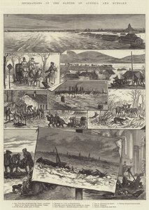 奥地利和匈牙利的多瑙河泛滥 作者 Johann Nepomuk Schonberg