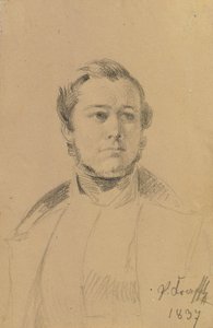 肖像研究 Franz Xaver Eckl 作者 约翰·彼得·克拉夫特