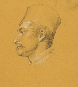Nikolaus Zriny 在 Szigeth 要塞前的失败 "肖像研究 作者 约翰·彼得·克拉夫特