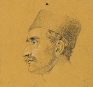 Nikolaus Zriny 在 Szigeth 要塞前的失败 "肖像研究 作者 约翰·彼得·克拉夫特