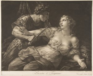 塔尔金（Tarquin）和卢克莱蒂（Lucretia），1792年。 作者 约翰·彼得·皮克勒