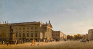 皇家歌剧院，林蒑大道（Unter den Linden），1845年。 作者 约翰·菲利普·爱德华·盖特纳
