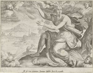 Lucht
Aer （物品上的标题）
De vier elementen（系列标题） 作者 约翰·萨德勒（一）
