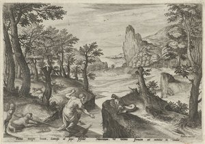 水仙
神话景观（系列名称） 作者 Gillis Mostaert (I) (可能)