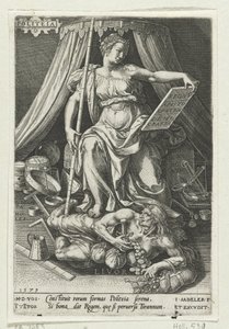 国术（Politeia）战胜嫉妒（Livor）
Politeia （物品上的标题）
美德战胜恶习（系列标题） 作者 约翰·萨德勒（一）