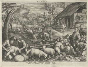 夏季
Aestas（物品上的标题）
四季（系列标题） 作者 哈科波·巴萨诺（Jacopo Bassano）
