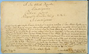 1721年3月24日勃兰登堡Margrave的Christian Ludwig手写奉献&39;Brandenburger Concertos&39;（纸笔墨水）