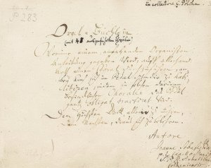 器官手册的封面。约于1700-1719年 作者 约翰·塞巴斯蒂安·巴赫（Johann Sebastian Bach）