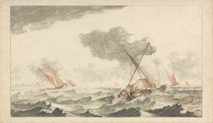 城堡、废墟和海景 - 六幅彩色版画 作者 约翰·泰勒