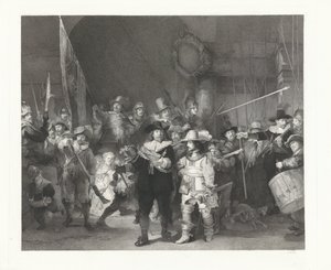 Frans Banninck Cocq 舰长和 Willem van Ruytenburch 上尉的下士船员，被称为 "守夜人"。