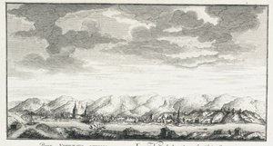 Udinskoye堡垒的景色，约1735年