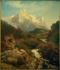 约翰·威廉·希尔默（Johann Wilhelm Schirmer），《 The Wetterhorn》