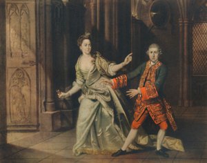 大卫·加里克（David Garrick）和普里查德（Pritchard）夫人饰演麦克白（Macbeth）和麦克白夫人（Lady Macbeth），1768年，1948年。