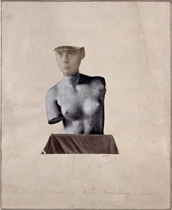 表现达达主义艺术家的塑像 约翰内斯-巴格尔德（1881-1927）的拼贴画 1920年 私人收藏 作者 约翰尼斯·巴格德（Johannes Baargeld）