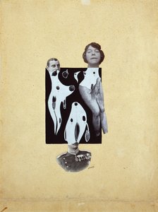 国王游戏中的维纳斯 - Johannes Theodor Baargeld (Zentrodada) (1892-1927)。拼贴画 作者 约翰尼斯·巴格德（Johannes Baargeld）