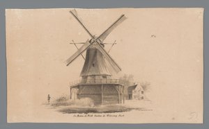 Weteringpoort 外的 de Vink 磨坊景观
Wetering Poort 外的 de Vink 磨坊（物体上的标题） 作者 约翰内斯·科内利斯·范·帕佩伦丹