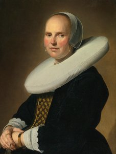 女士肖像，右中签名：J. Verspronck...