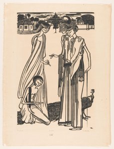 De aalmoes（对象的原始标题） 作者 Johannes Frederik Engelbert 十克洛斯特（艺术家签名）