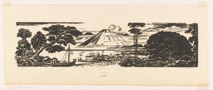 De baai（物品上的原标题） 作者 Johannes Frederik Engelbert 十克洛斯特（艺术家签名）