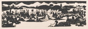 Djokja （物品上的原标题） 作者 Johannes Frederik Engelbert 十克洛斯特（艺术家签名）