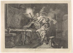 塞蕾丝阻止了特里普托勒摩斯的谋杀
Lyncus 和 Loup-cervier（物品上的标题）
圣经、神话和寓言表现（系列标题） 作者 热拉尔·德·莱瑞斯