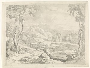 牧羊人的风景
加斯帕尔-普桑山水画（系列名称） 作者 约翰尼斯·格劳伯
