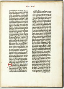 古腾堡圣经叶 作者 Johannes Gutenberg