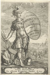 战场前的罗马战士
Caius Velleius Paterculus cum Selectis Variorum Notis 的扉页，1659 年 作者 约翰·哈克修斯