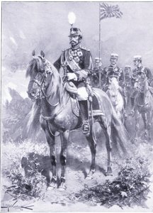 他的皇帝陛下：日本的皇帝，插图来自卡塞尔斯的日俄战争历史第1卷，c.1900 作者 约翰尼斯·赫尔曼·巴伦德·科克科克（Johannes Hermann Barend Koekkoek）
